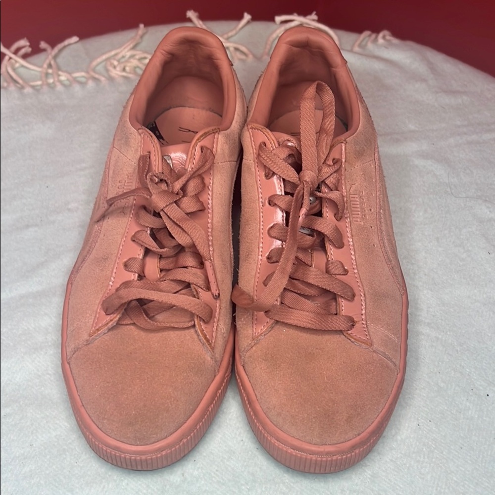 💄 Puma Limited Edition MAC collaboration Women's Pink Sneakers Size 9 - Picture 6 of 15